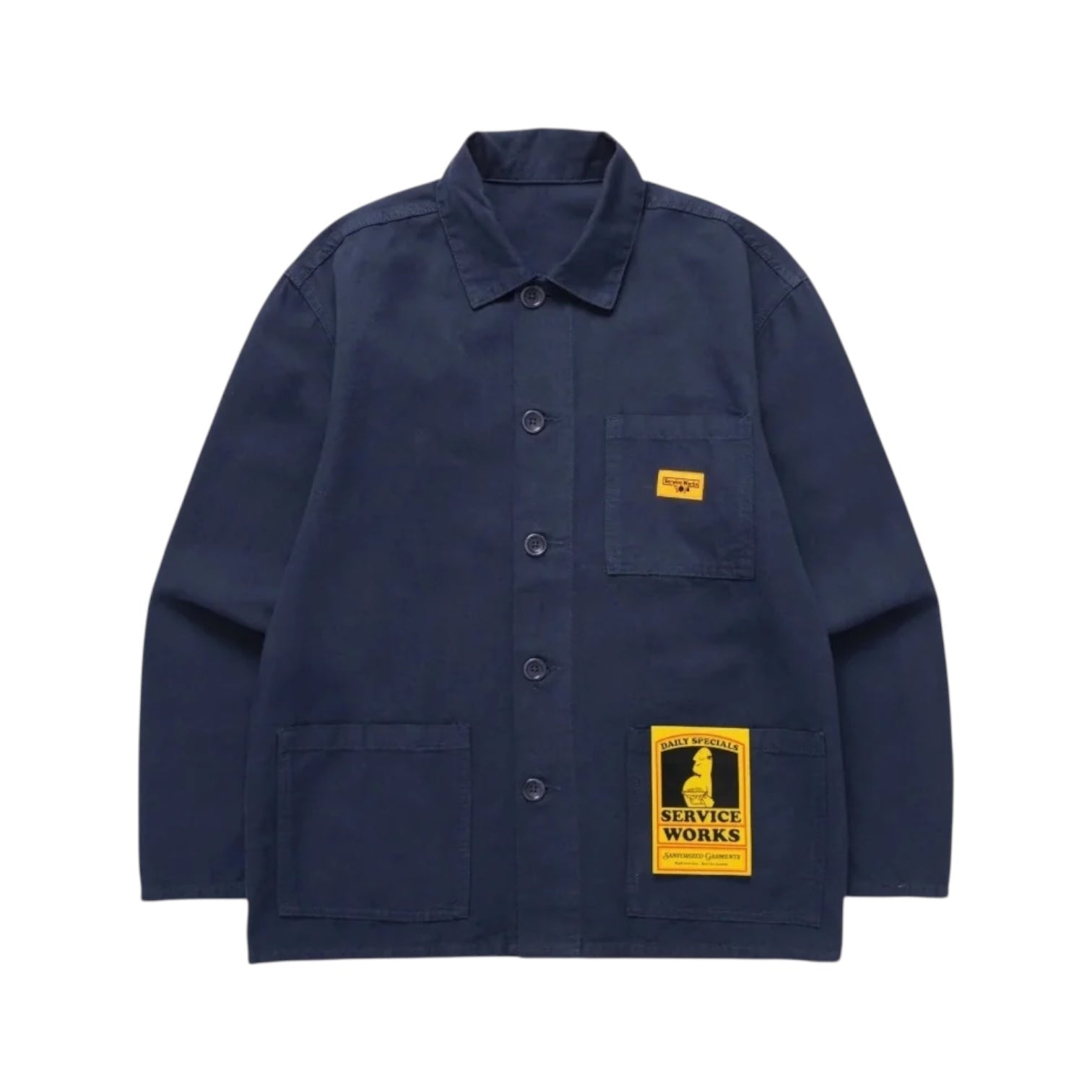 Service Works Chore Shirt Dark Navy - Steranko Clothing Manchester