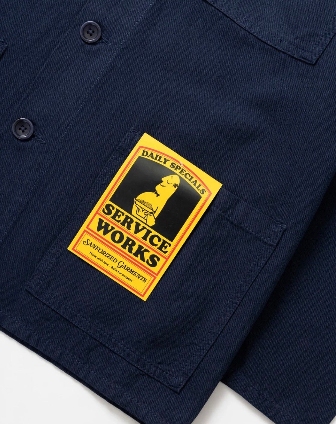Service Works Chore Shirt Dark Navy - Steranko Clothing Manchester