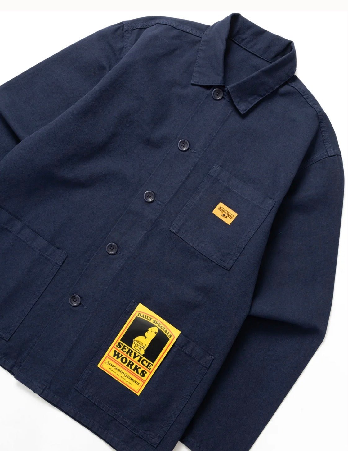 Service Works Chore Shirt Dark Navy - Steranko Clothing Manchester