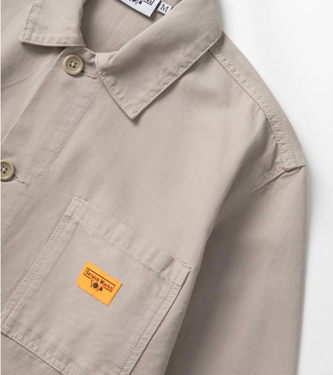 Service Works Chore Shirt Stone - Steranko Clothing Manchester