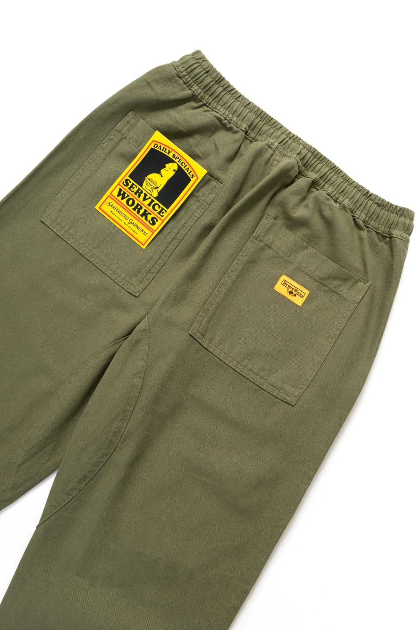 Service Works Classic Chef Pant Olive - Steranko Clothing Manchester