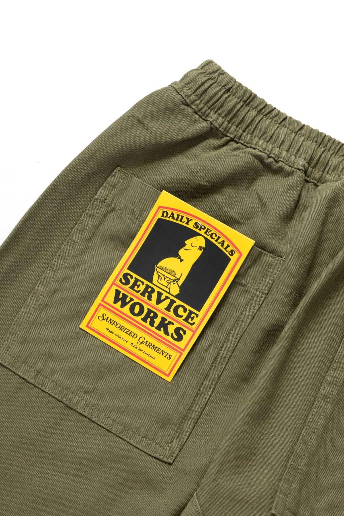 Service Works Classic Chef Pant Olive - Steranko Clothing Manchester