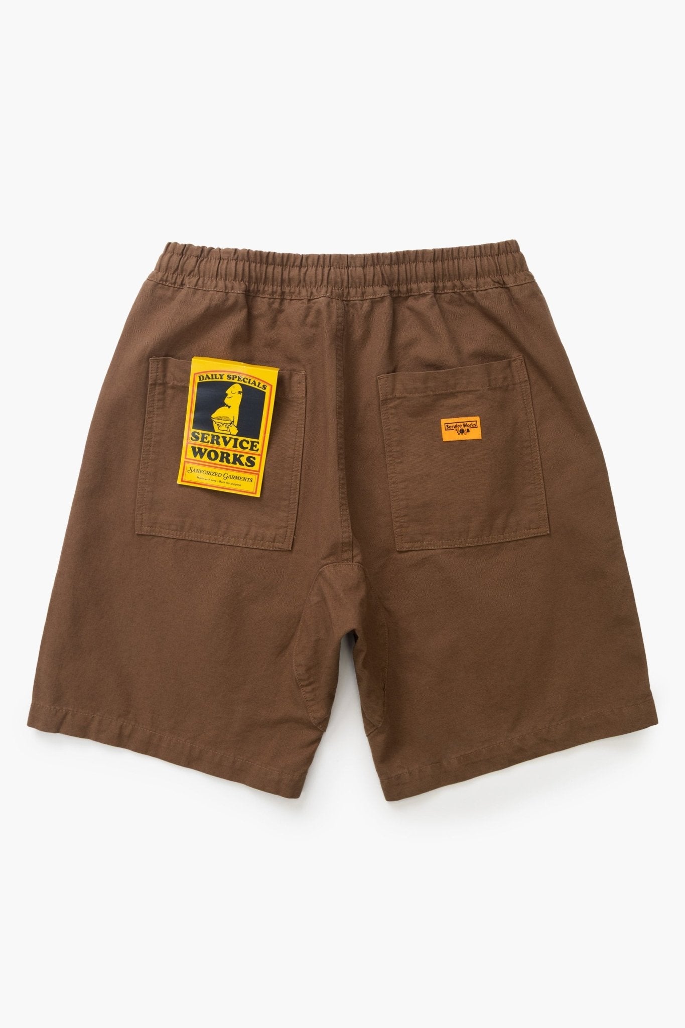 Service Works Classic Chef Shorts Bark - Steranko Clothing Manchester