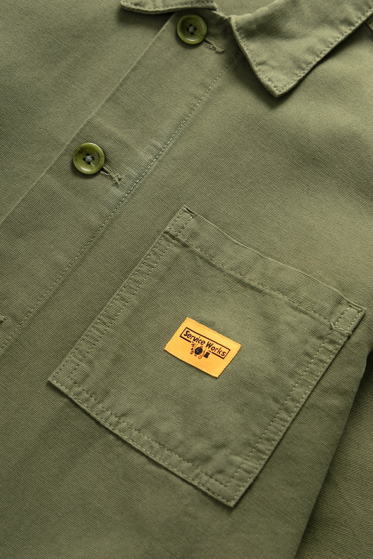 Service Works Classic Coverall Jacket Olive - Steranko Clothing Manchester