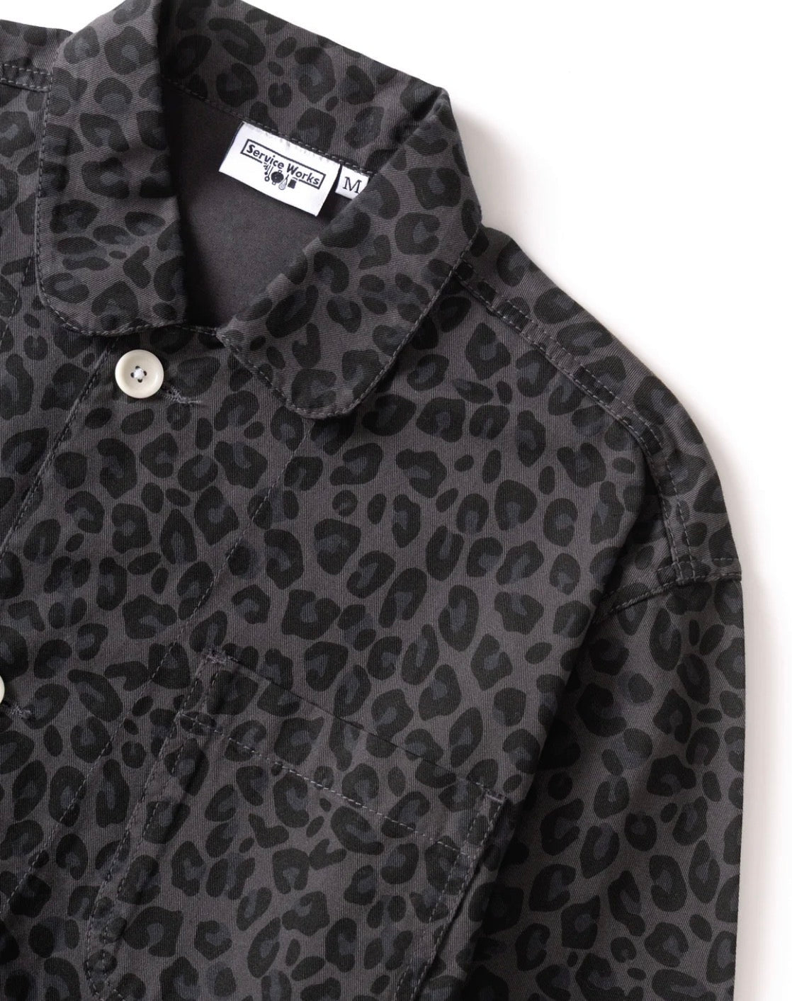 Service Works Easy Chef Shirt Black Leopard - Steranko Clothing Manchester
