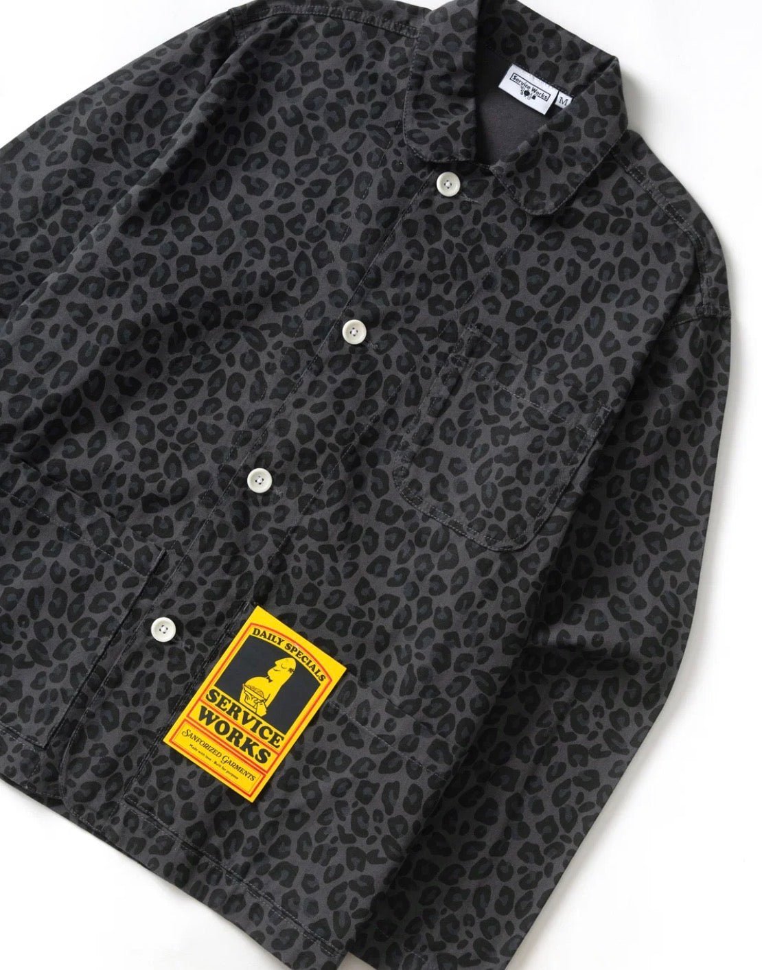 Service Works Easy Chef Shirt Black Leopard - Steranko Clothing Manchester