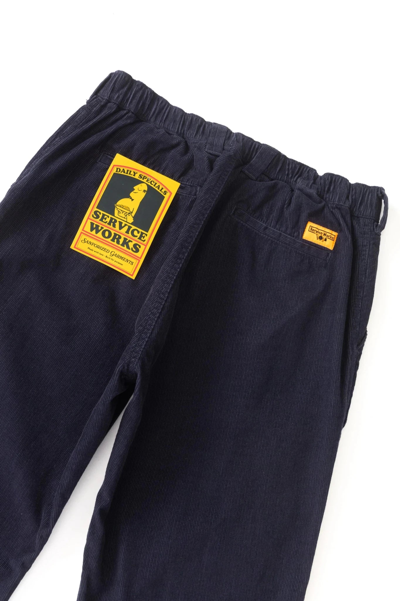 Service Works Fine Cord Waiter Pants Dark Navy - Steranko Clothing Manchester