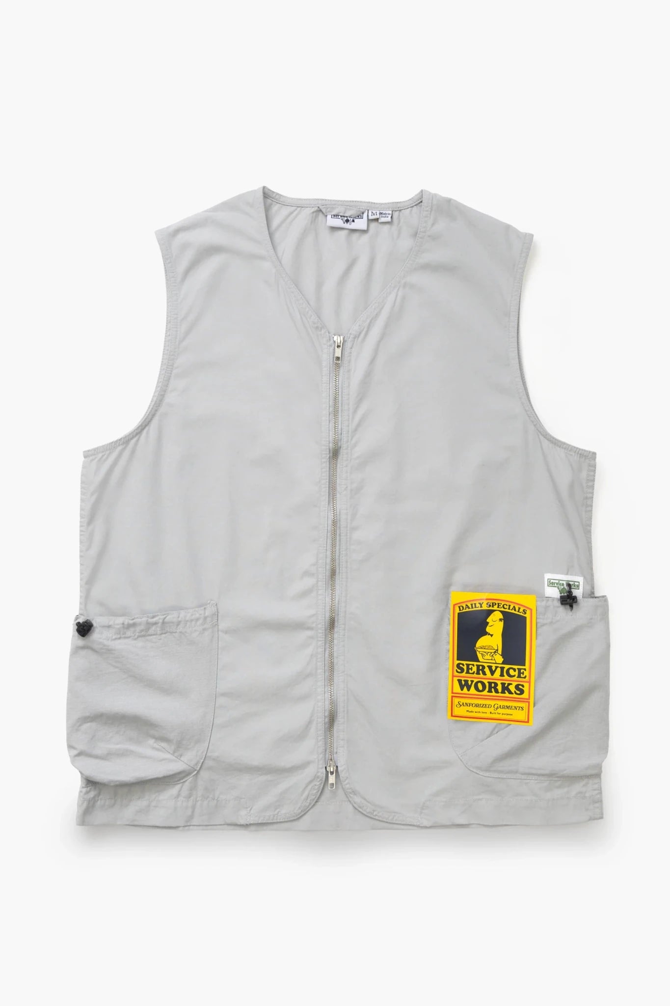 Service Works Gardener Vest Silver - Steranko Clothing Manchester
