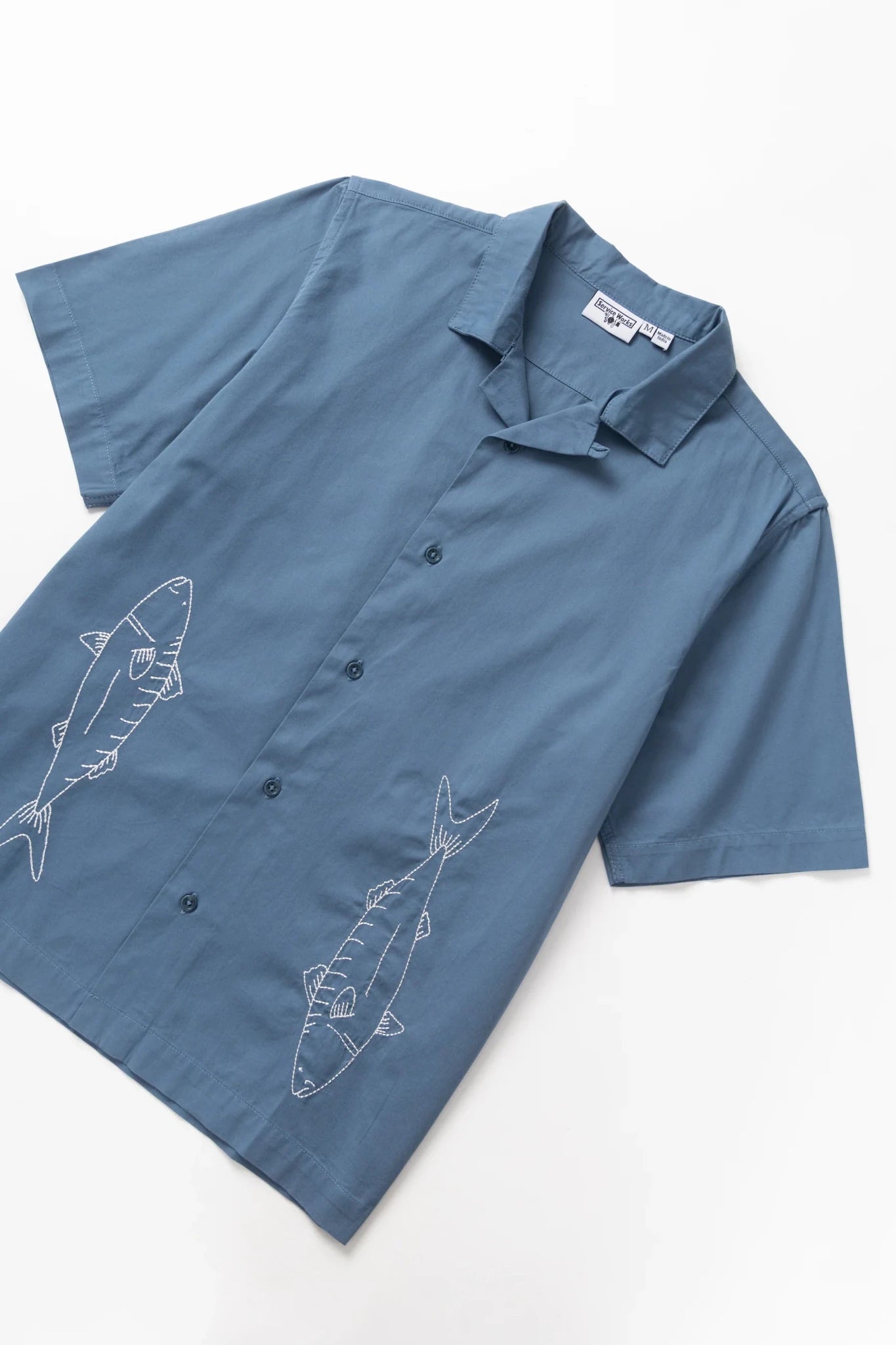 Service Works Mackerel Shirt Slate - Steranko Clothing Manchester