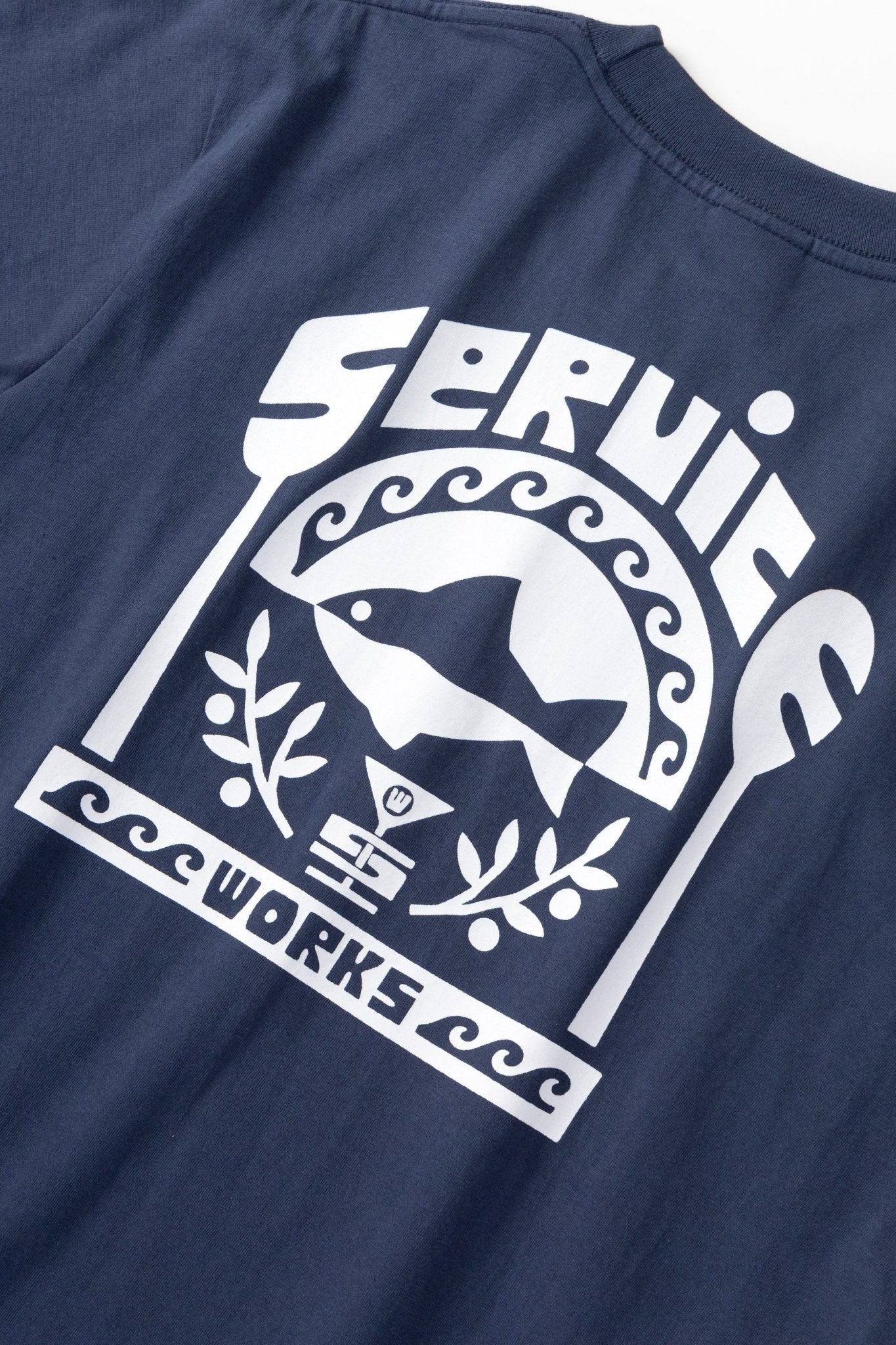 Service Works Milos Tee Navy - Steranko Clothing Manchester