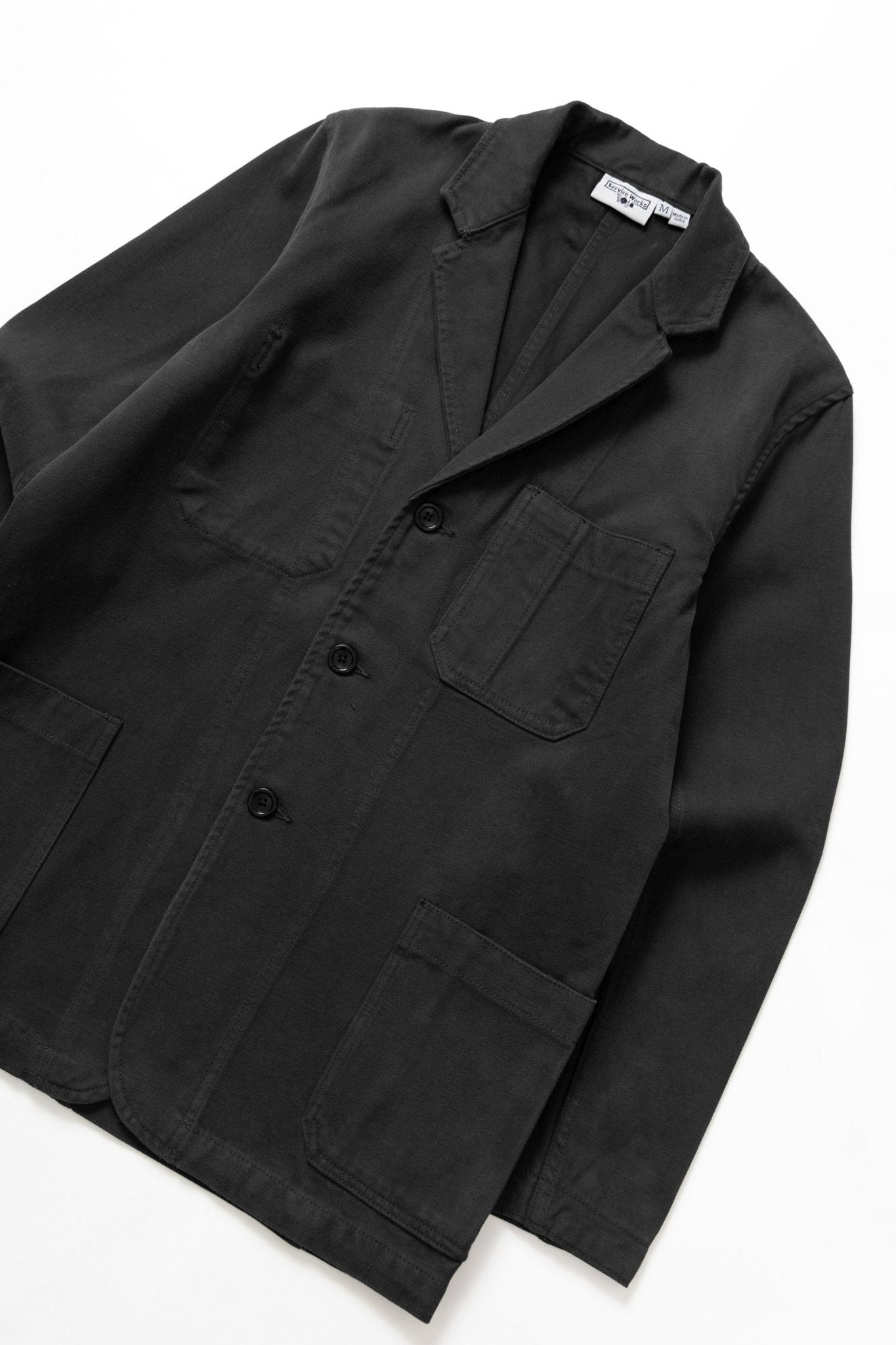 Service Works Moleskin Server Suit Jacket Black - Steranko Clothing Manchester