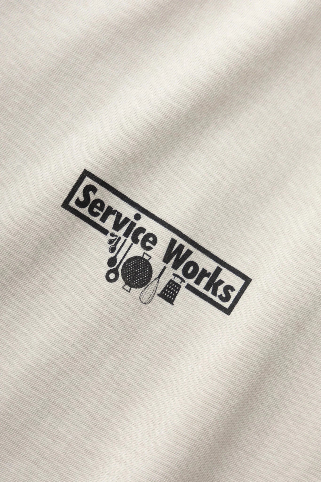 Service Works Pigment Dyed Trademark Tee Natural - Steranko Clothing Manchester