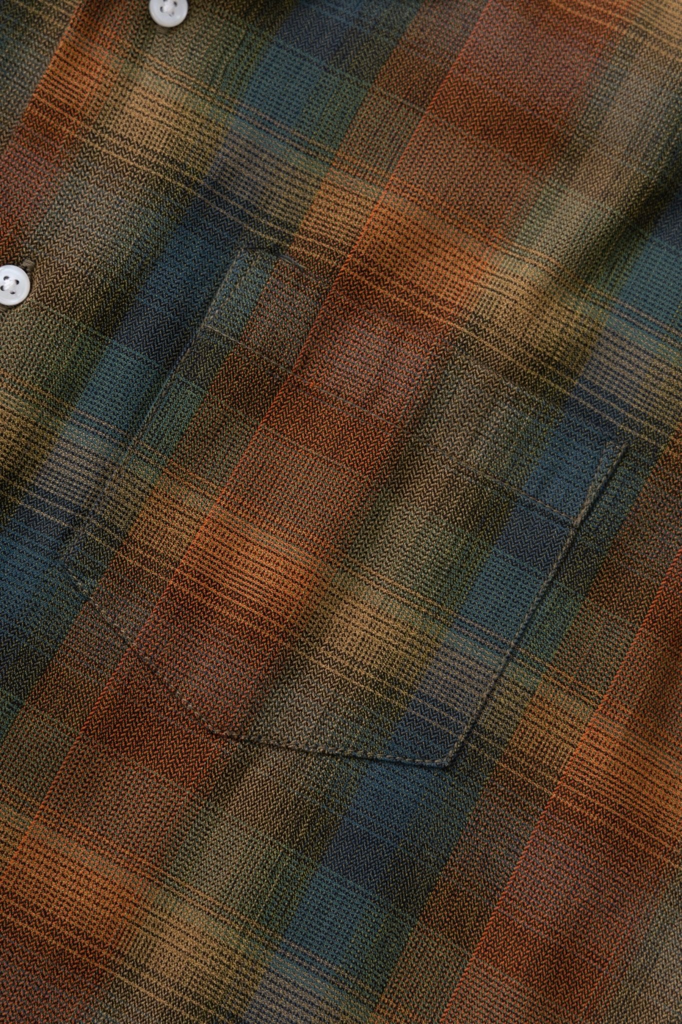 Service Works Plaid Resort Shirt Brown - Steranko Clothing Manchester