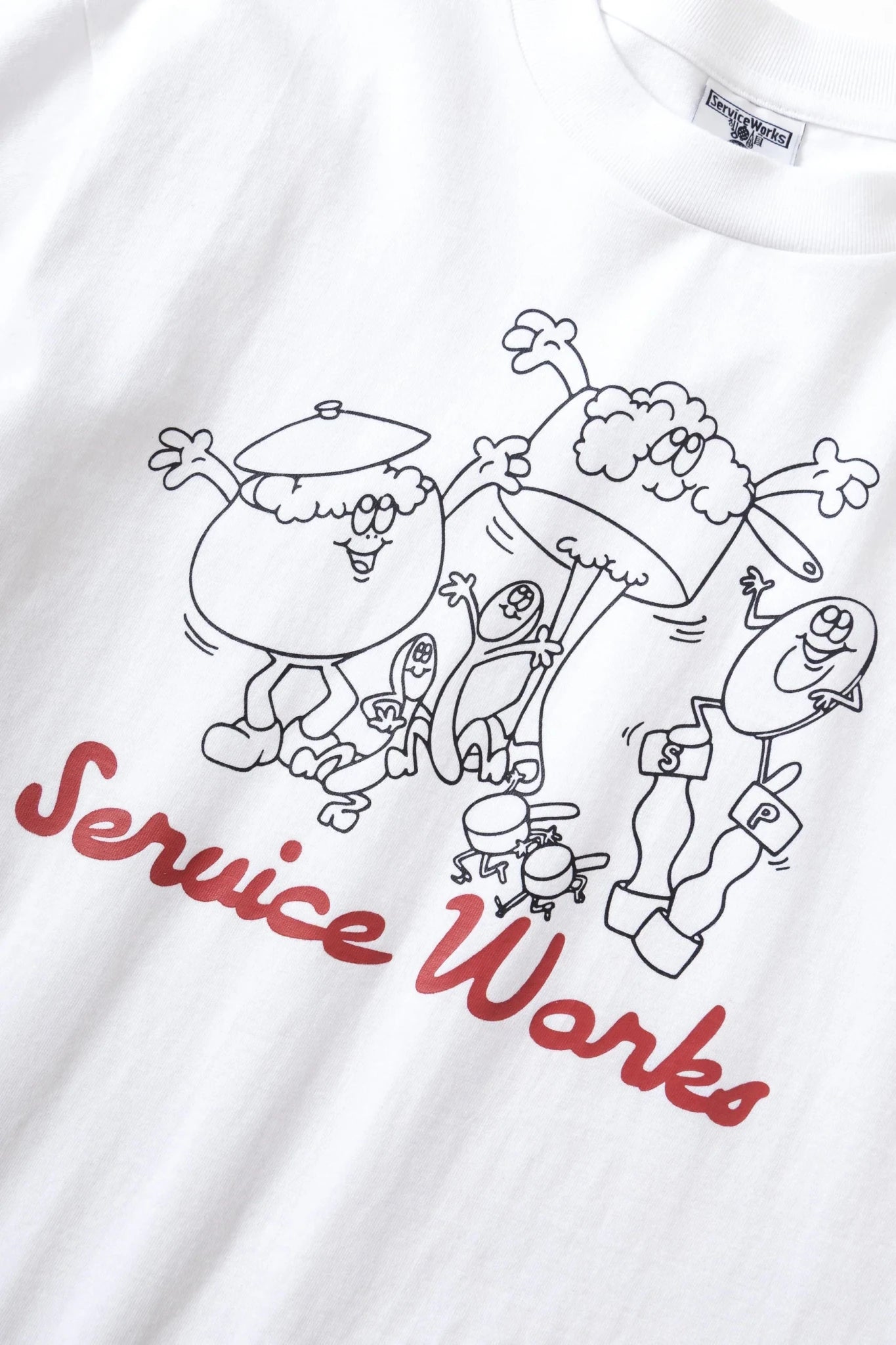 Service Works Pots & Pans Tee White - Steranko Clothing Manchester