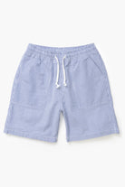 Service Works Seersucker Chef Shorts Navy Stripe - Steranko Clothing Manchester