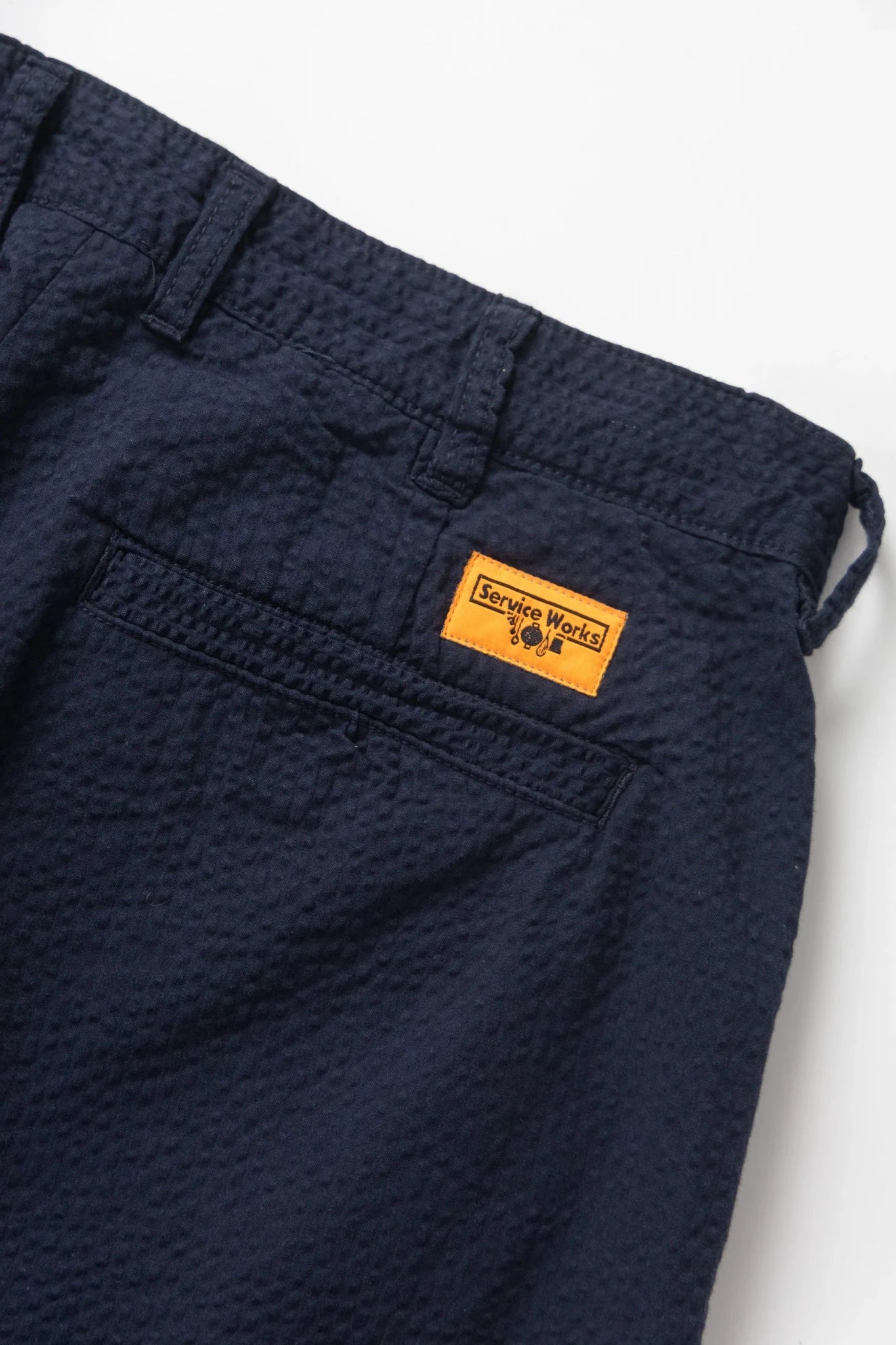 Service Works Seersucker Part Timer Pants Dark Navy - Steranko Clothing Manchester