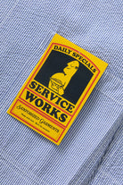 Service Works Seersucker Server Suit Jacket Navy Stripe - Steranko Clothing Manchester