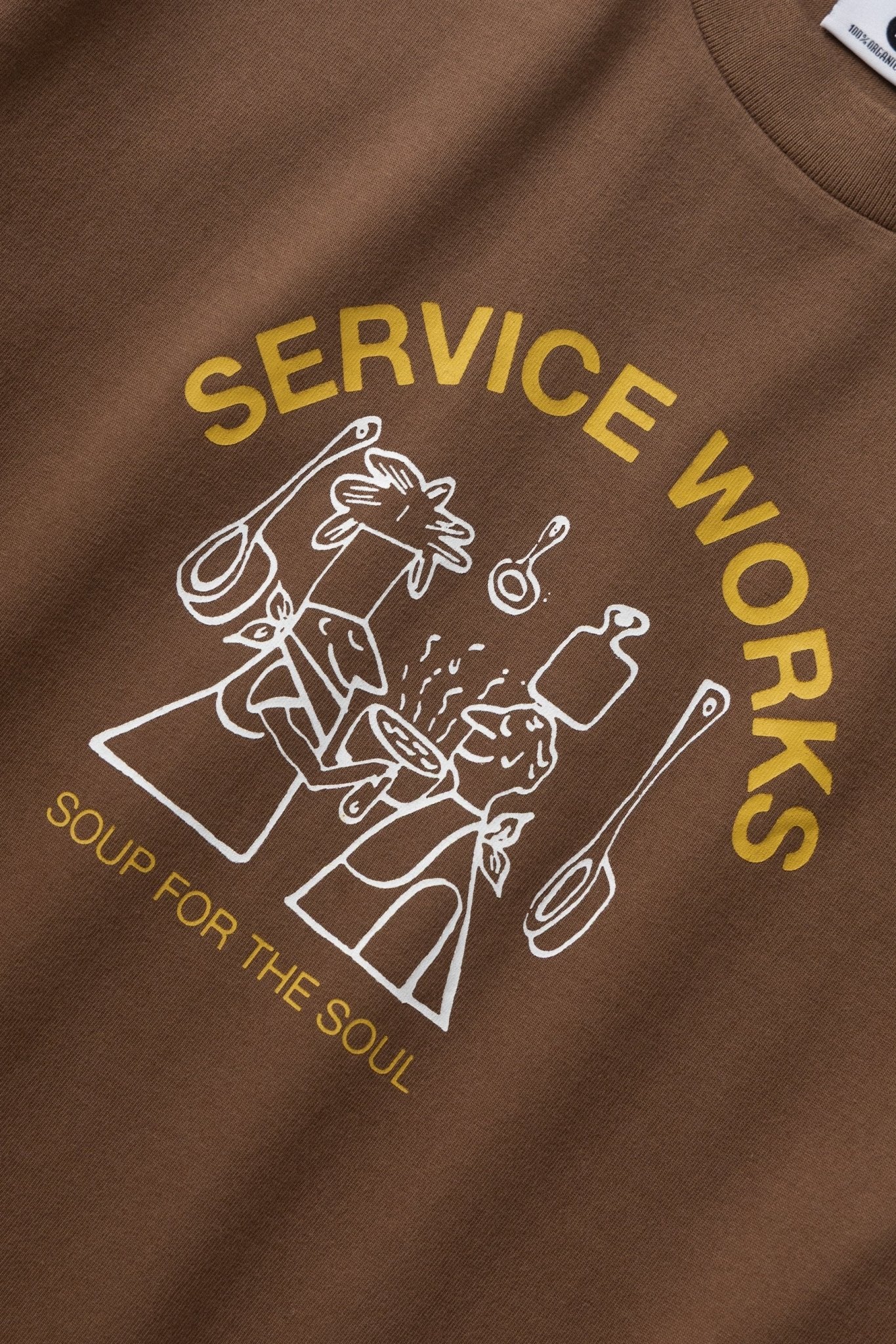 Service Works Soup For The Soul T-Shirt Bark - Steranko Clothing Manchester