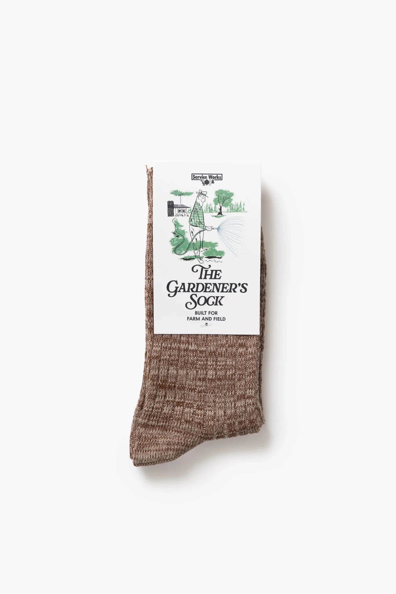Service Works The Gardener Socks Brown - Steranko Clothing Manchester