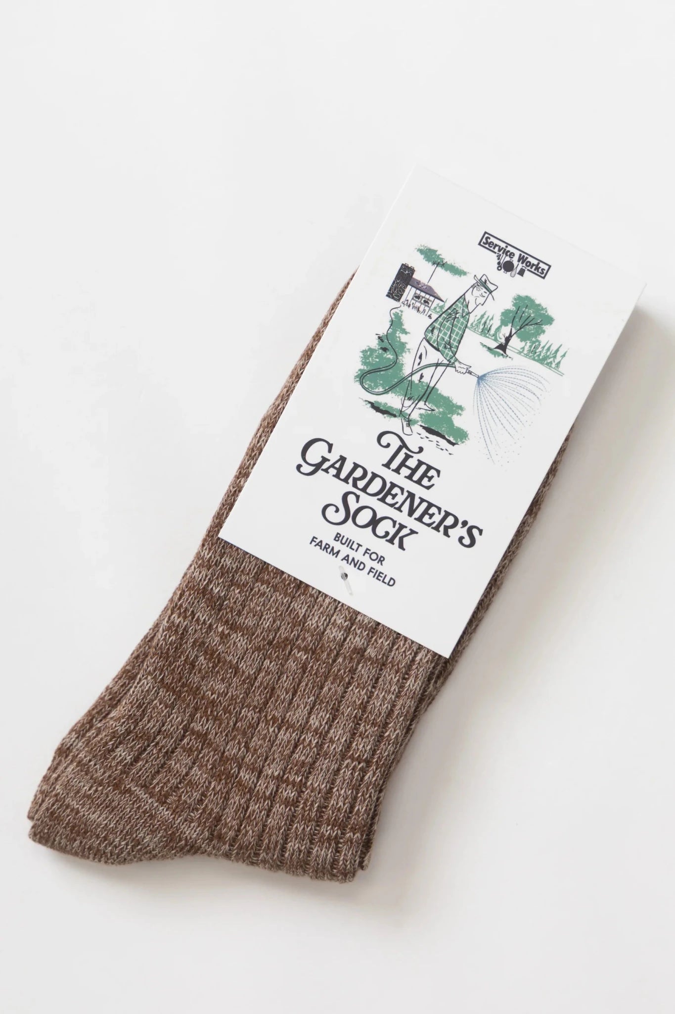 Service Works The Gardener Socks Brown - Steranko Clothing Manchester