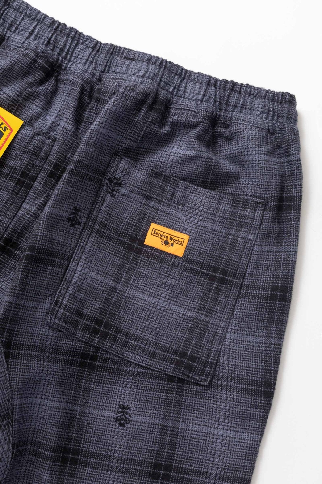 Service Works Thistle Plaid Chef Pant Black - Steranko Clothing Manchester