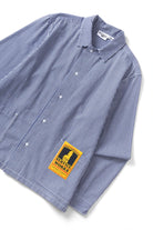 Service Works Waiter Shirt Blue Gingham - Steranko Clothing Manchester