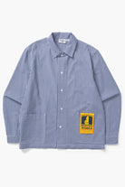 Service Works Waiter Shirt Blue Gingham - Steranko Clothing Manchester