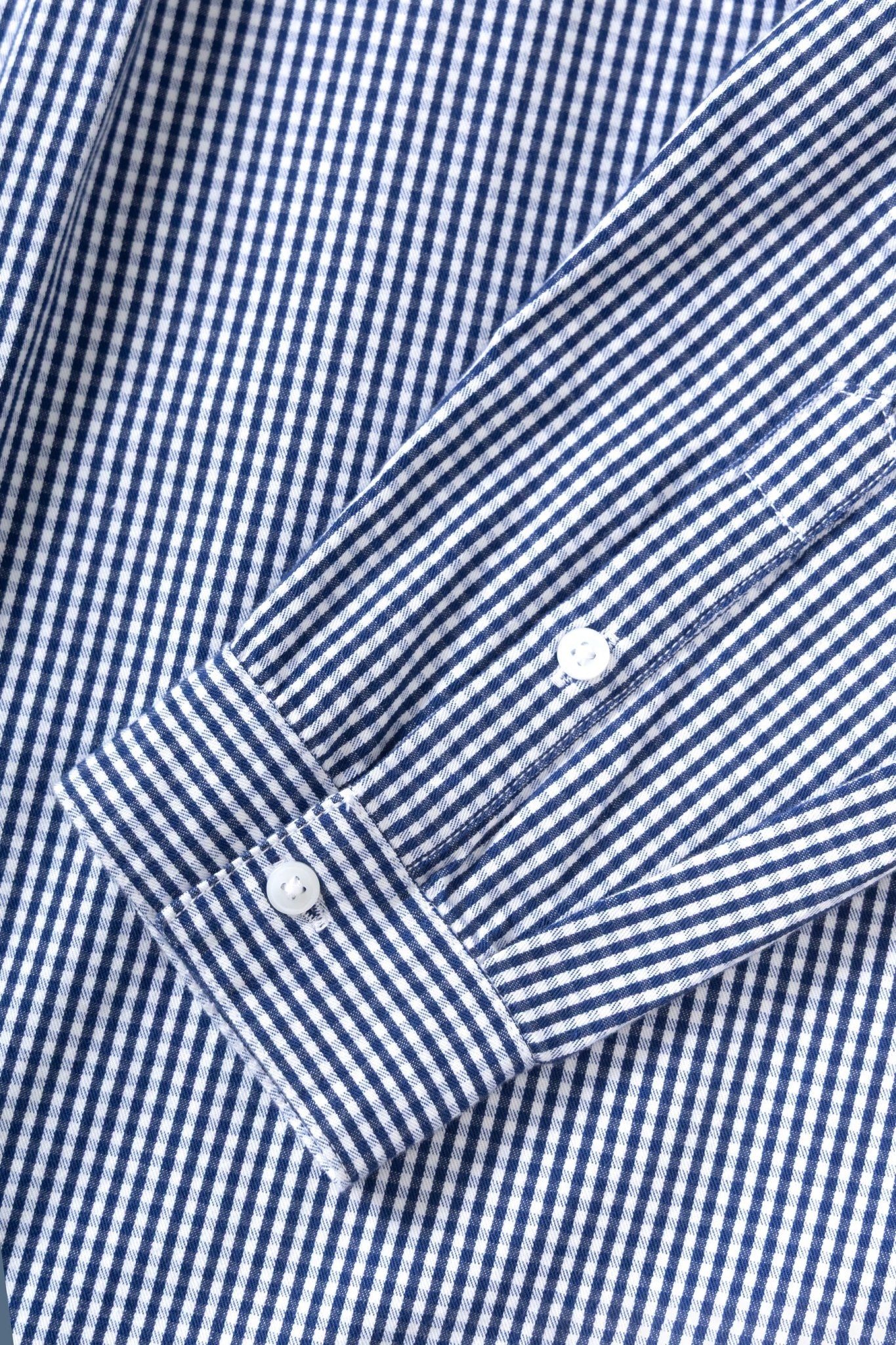 Service Works Waiter Shirt Blue Gingham - Steranko Clothing Manchester