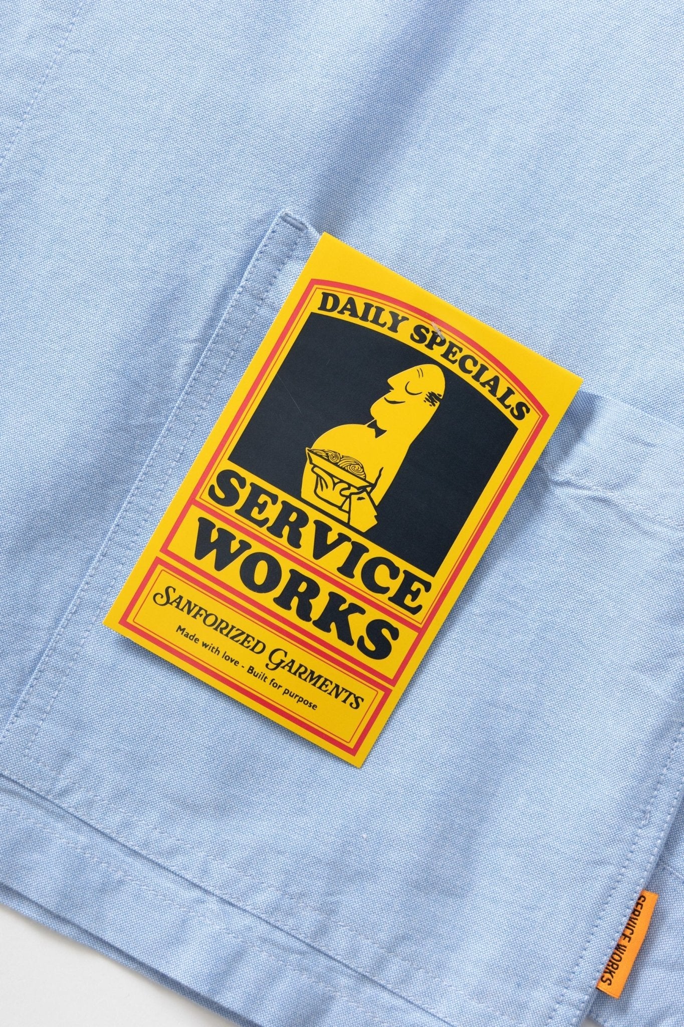 Service Works Waiter Shirt Oxford Blue - Steranko Clothing Manchester