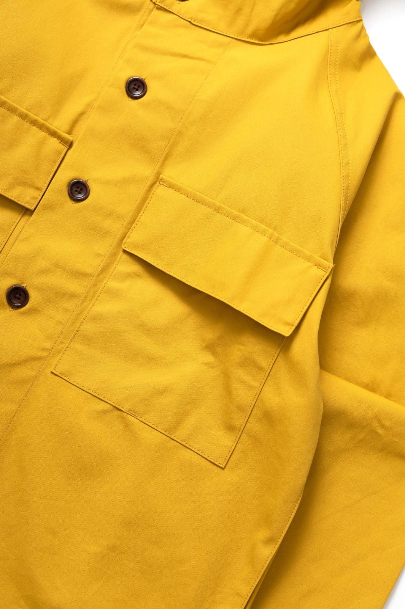 Service Works Waxed Cotton Allotment Parka Ochre - Steranko Clothing Manchester