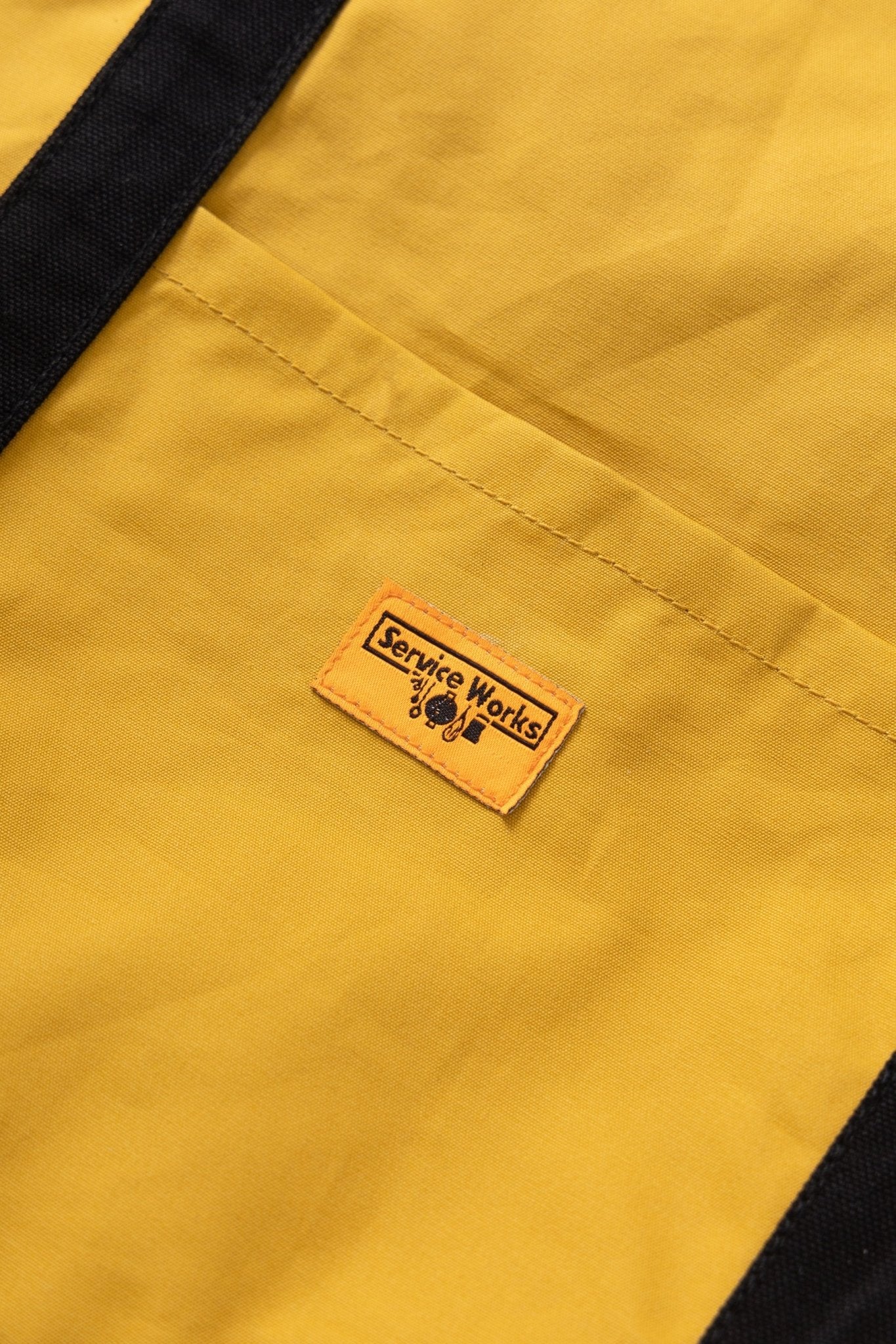Service Works Waxed Cotton Tote Bag Ochre - Steranko Clothing Manchester