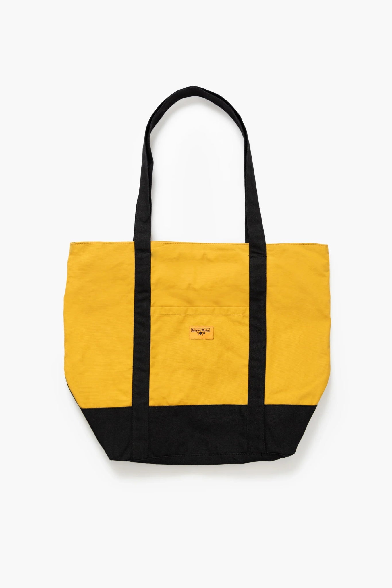 Service Works Waxed Cotton Tote Bag Ochre - Steranko Clothing Manchester
