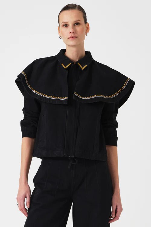 Seventy & Mochi Fara Jacket Washed Black - Steranko Clothing Manchester