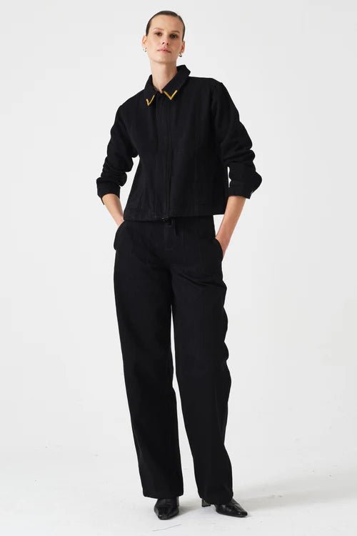 Seventy & Mochi Fara Jacket Washed Black - Steranko Clothing Manchester