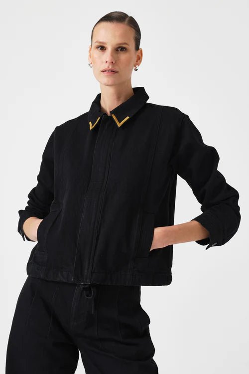 Seventy & Mochi Fara Jacket Washed Black - Steranko Clothing Manchester