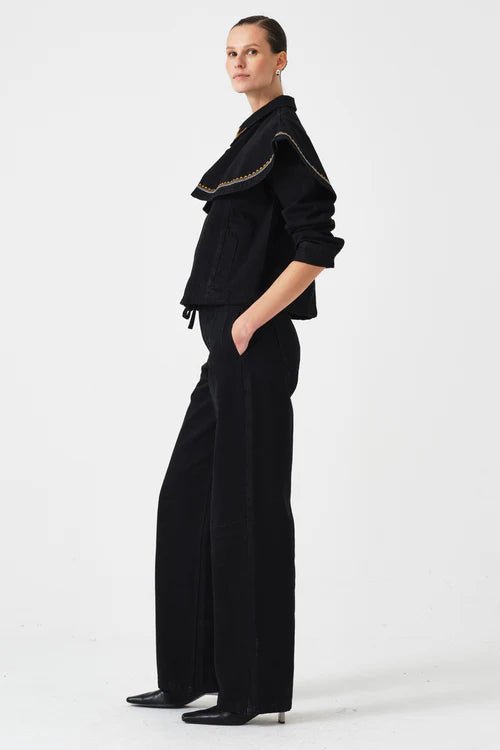 Seventy & Mochi Fara Jacket Washed Black - Steranko Clothing Manchester