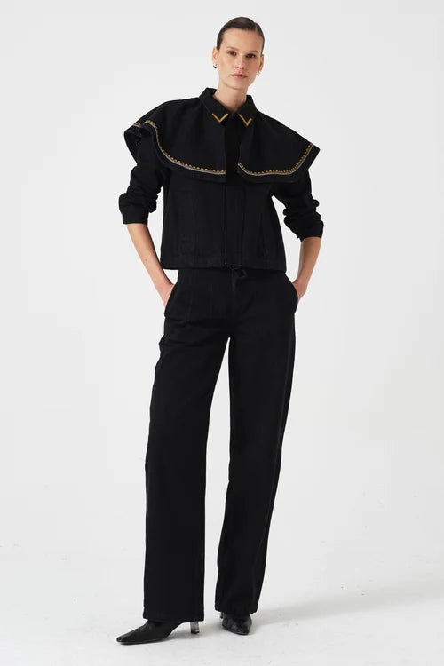 Seventy & Mochi Fara Jacket Washed Black - Steranko Clothing Manchester