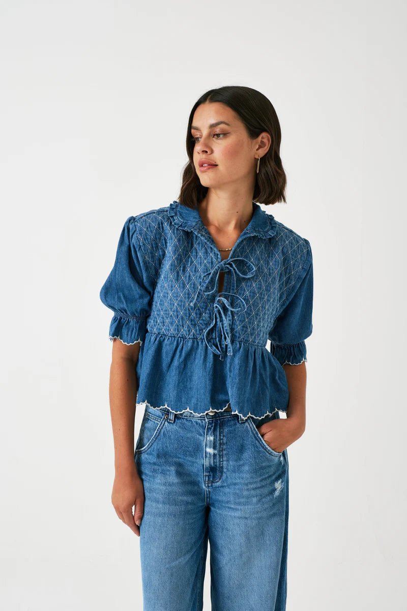 Seventy + Mochi Heidi Blouse Mid Vintage - Steranko Clothing Manchester