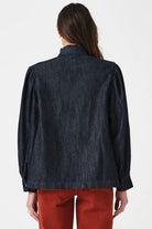 Seventy & Mochi Poet Blouse Pacific Blue - Steranko Clothing Manchester