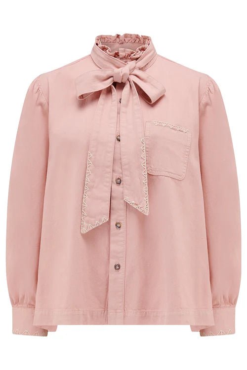 Seventy & Mochi Poet Blouse Peony Pink - Steranko Clothing Manchester