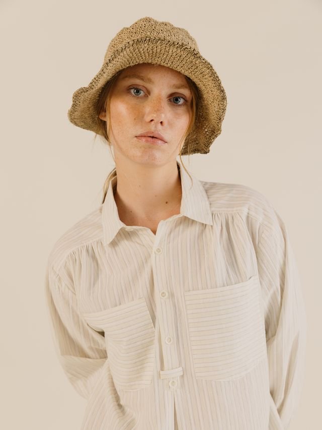 Sideline Amelie Shirt Soft Yellow Stripe - Steranko Clothing Manchester
