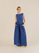 Sideline Anna Trousers Cobalt Stripe - Steranko Clothing Manchester