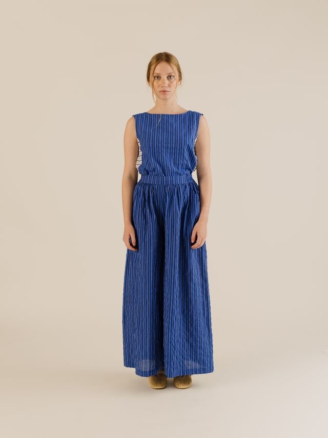 Sideline Anna Trousers Cobalt Stripe - Steranko Clothing Manchester