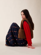 Sideline Ash Skirt Indigo Embroidered - Steranko Clothing Manchester