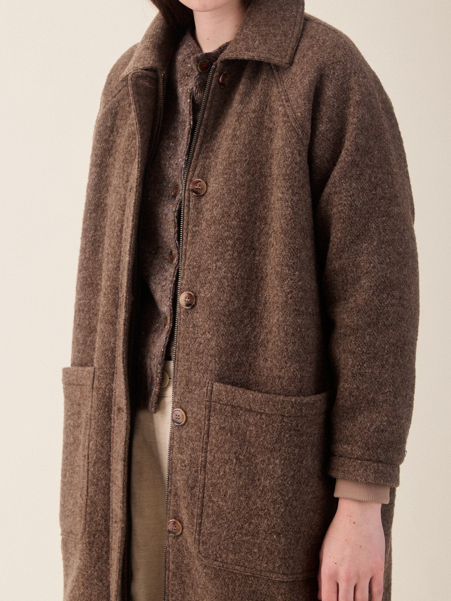 Sideline Bobby Coat Brown Marl - Steranko Clothing Manchester