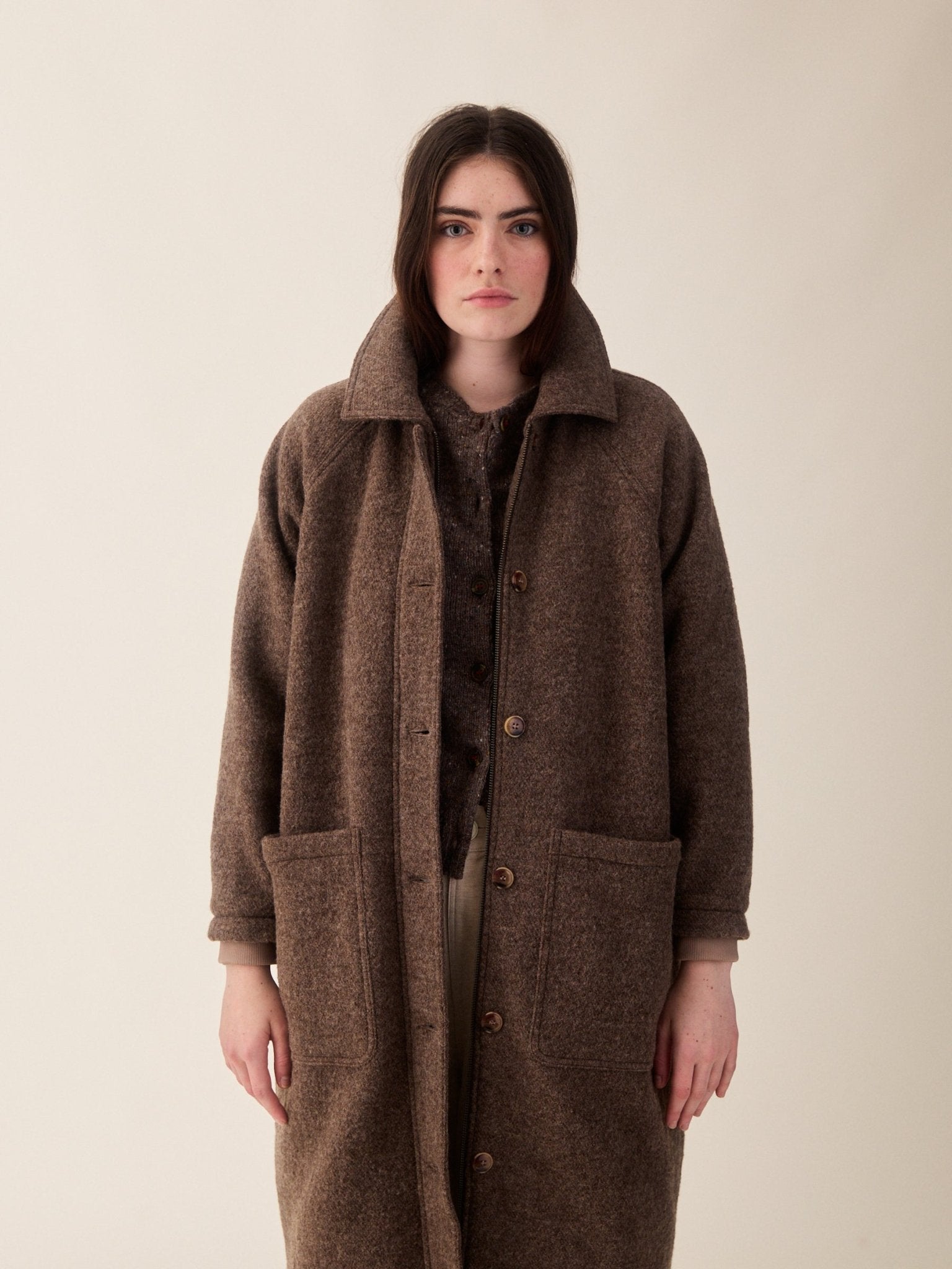Sideline Bobby Coat Brown Marl - Steranko Clothing Manchester