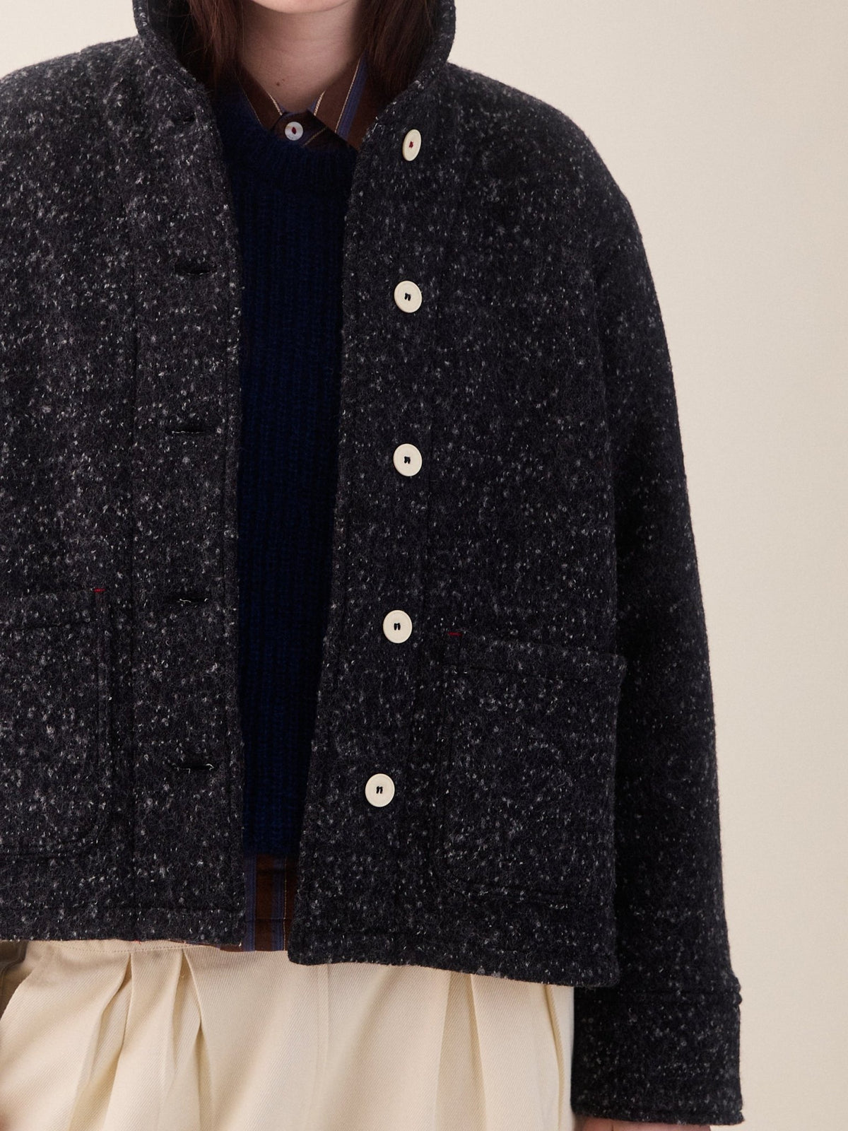 Sideline Grace Jacket Grey Fleck - Steranko Clothing Manchester