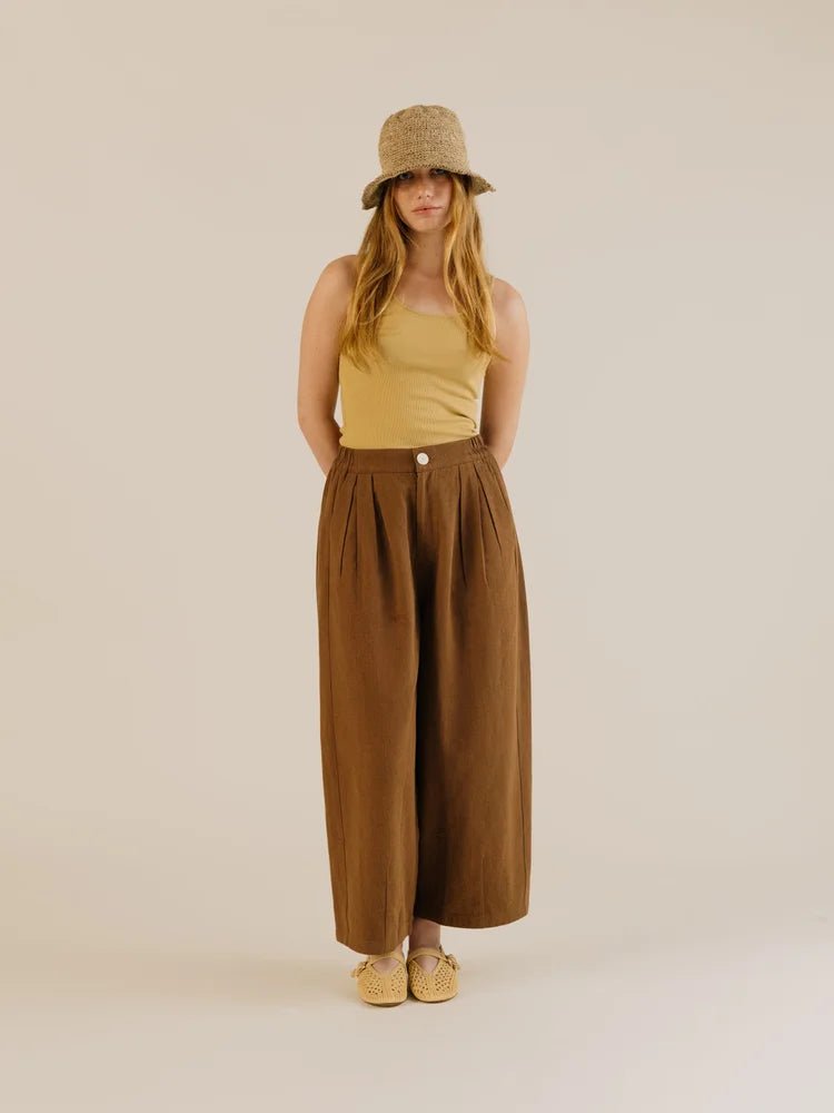 Sideline Leila Trousers Earth - Steranko Clothing Manchester