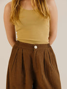 Sideline Leila Trousers Earth - Steranko Clothing Manchester