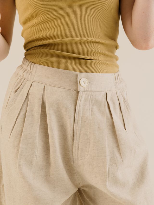 Sideline Leila Trousers Oat - Steranko Clothing Manchester